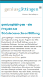 Mobile Screenshot of geniusgoettingen.de
